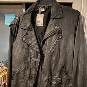 H&M faux leather biker jacket